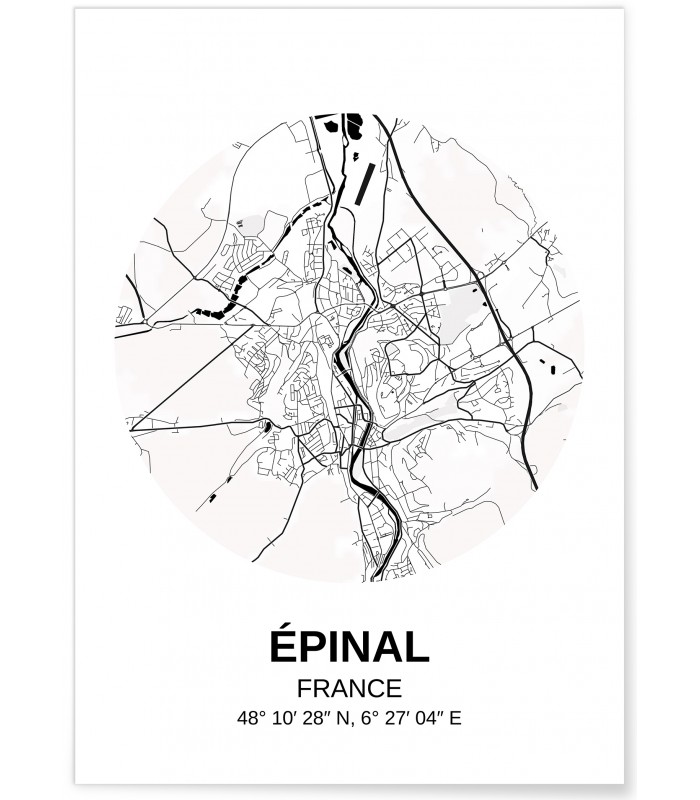 Affiche Carte Épinal