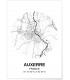 Affiche Carte Auxerre