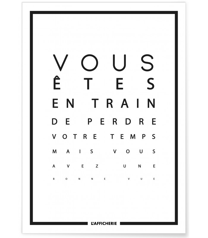 Affiche "Bonne vue"