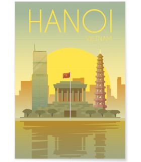 Affiche Vietnam Hanoi