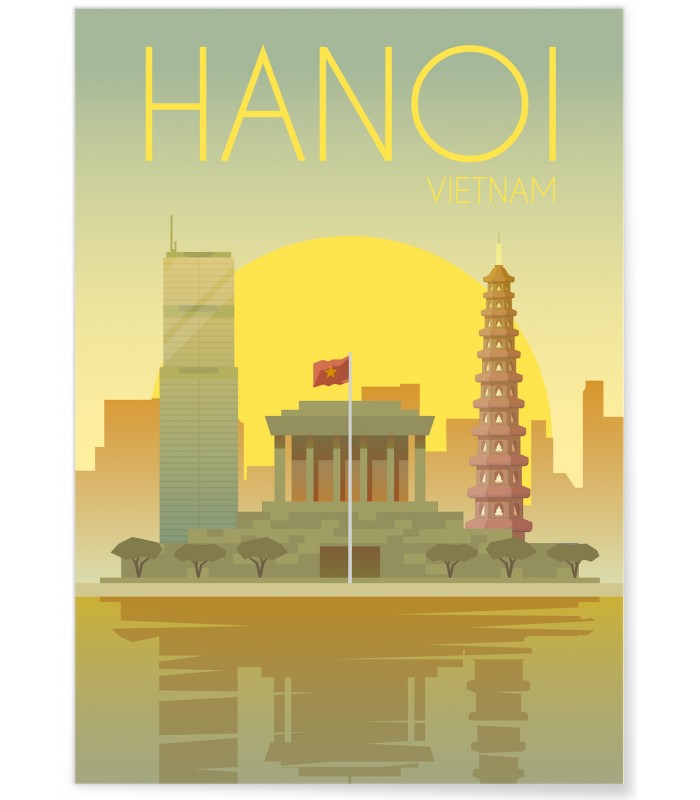 Affiche Vietnam Hanoi