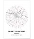 Affiche Carte Paray-Le-Monial