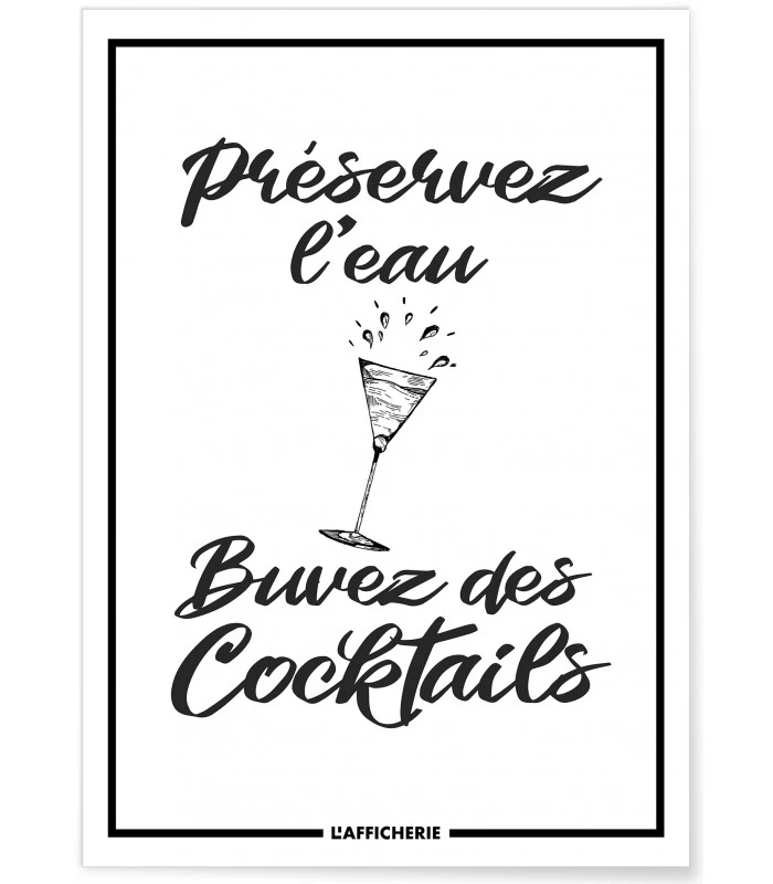 Affiche Préservez l'eau