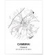 Affiche Carte Cambrai