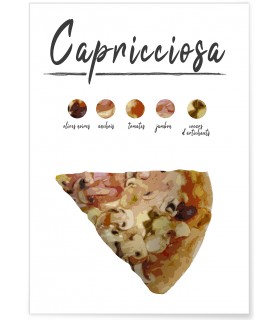 Affiche Pizza Capricciosa