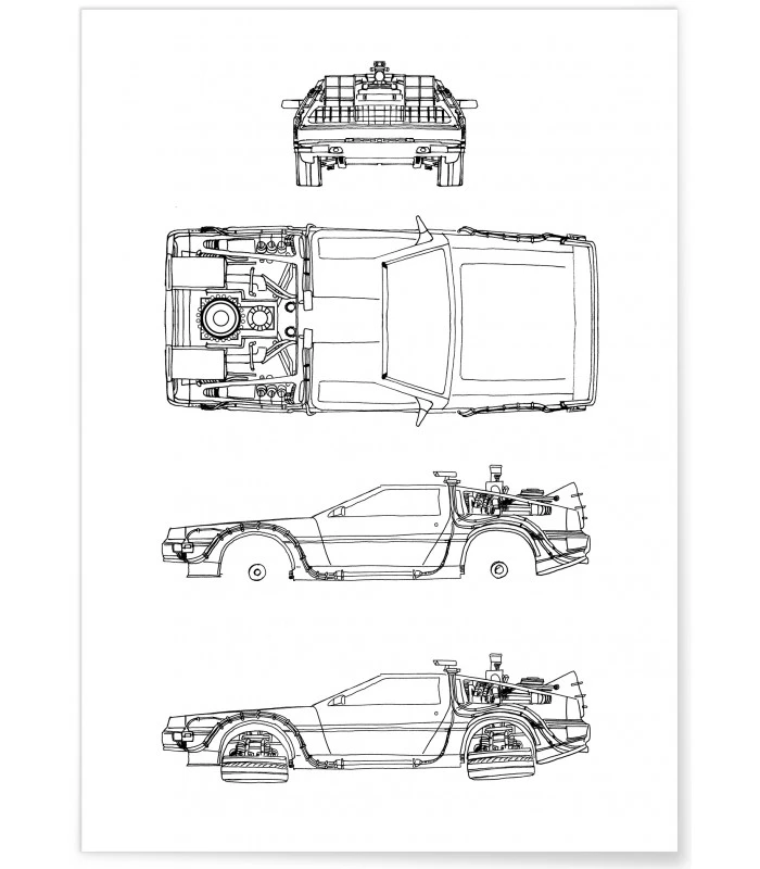 Affiche DeLorean