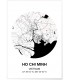 Affiche Carte Ho Chi Minh