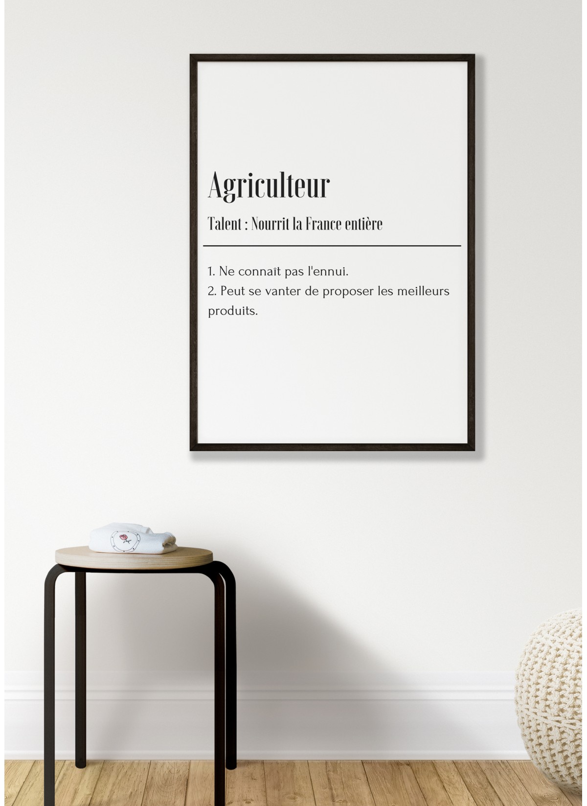 Affiche Définition Agriculteur