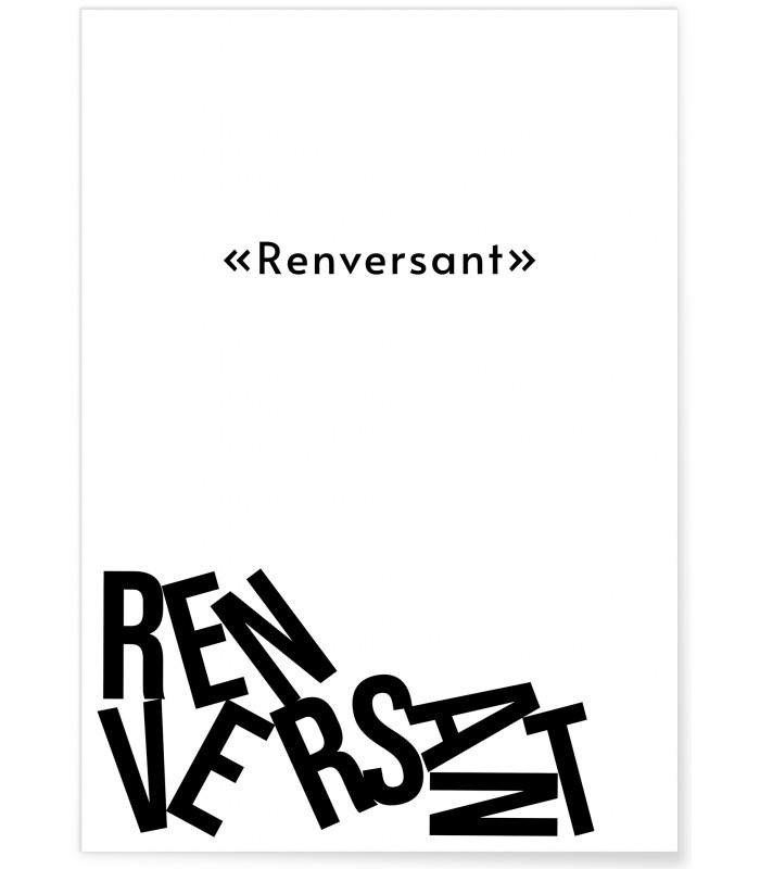 Affiche "Renversant"