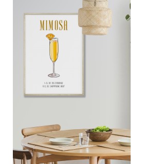 Affiche Cocktail Mimosa