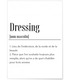 Affiche Définition Dressing