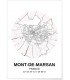 Affiche Carte Mont-de-Marsan