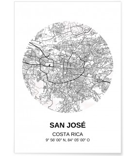 Affiche Carte San José