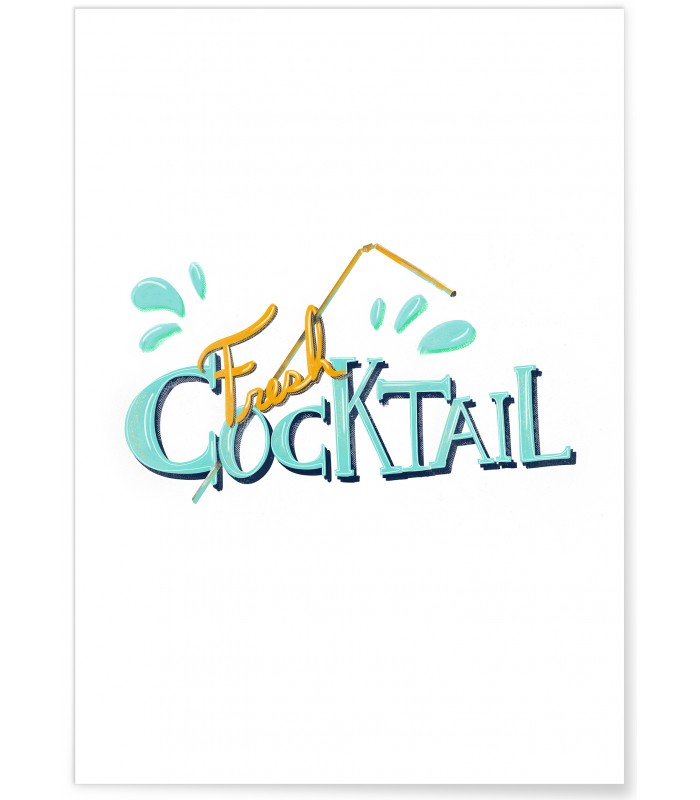 Affiche Fresh Cocktail