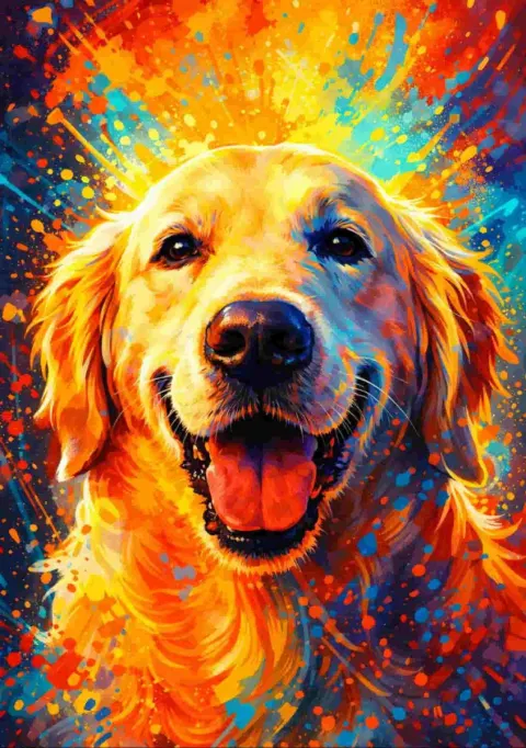Portrait d'animaux style pop art