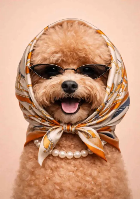 Tableau animaux style magazine de mode (femelle)