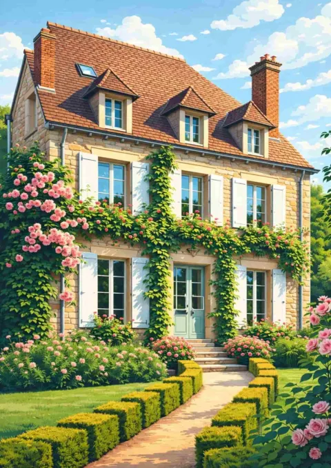 Tableau votre maison illustrée