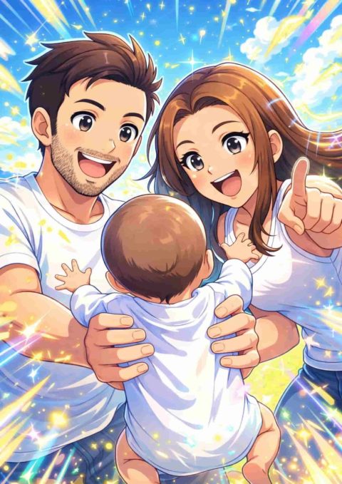 Exemple de Portrait manga | Style Animé|Papa