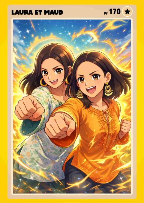 Exemple de Portrait Manga style carte de collection┃Maman