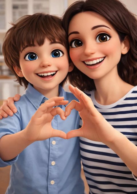 Exemple de Portrait Style Film d'Animation ┃Maman
