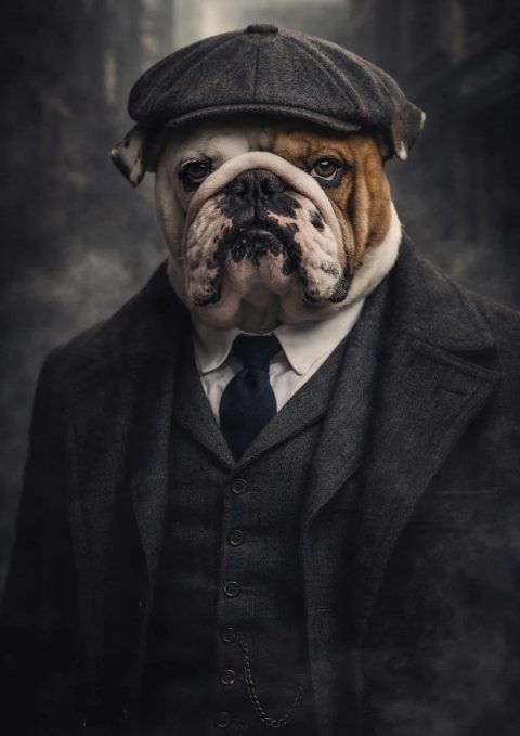 Exemple de Tableau animaux style gangster