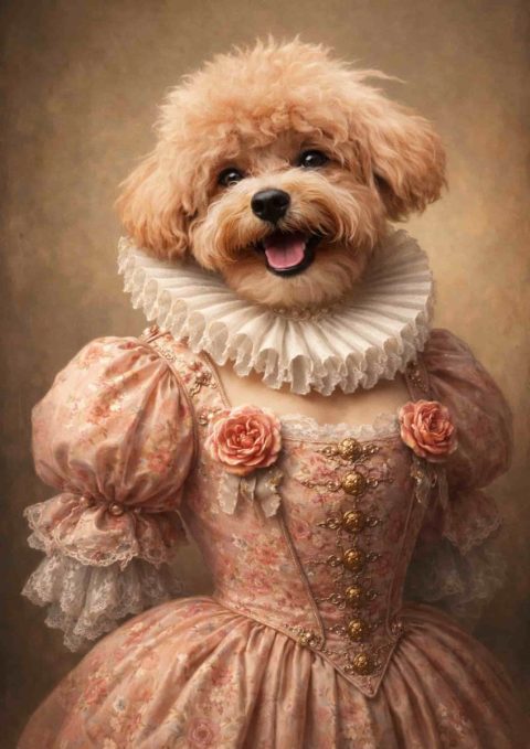 Exemple de Tableau animaux style royal - femelle