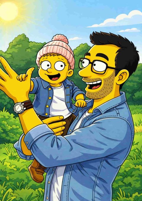 Exemple de Tableau Cartoon Jaune ┃Papa