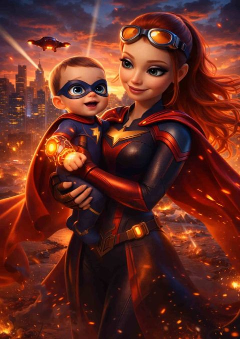 Exemple de Tableau film super héros | Maman