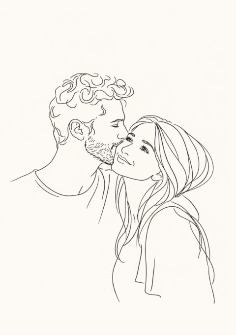 Exemple de Tableau Line Art